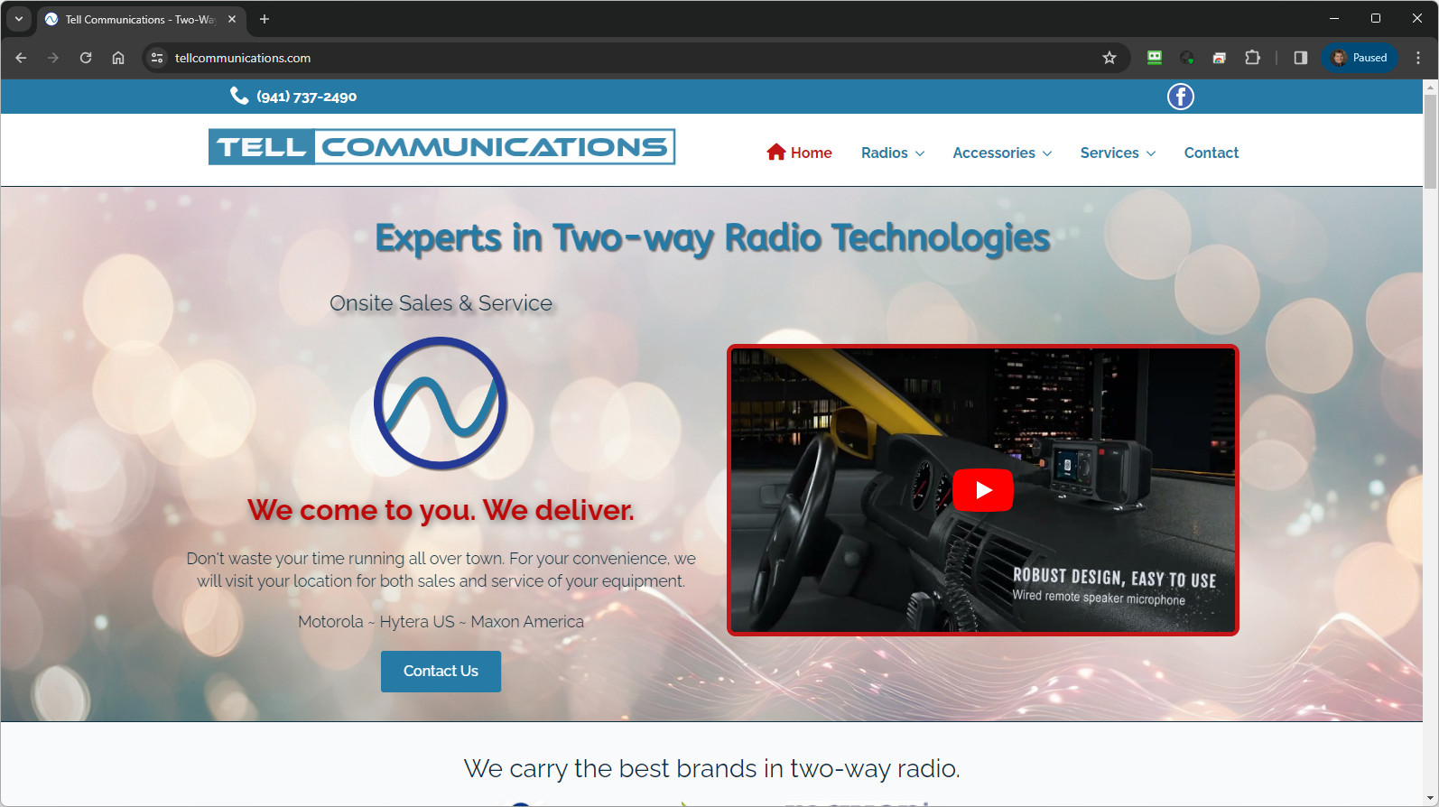 Tell Communications Website